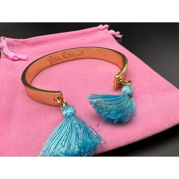 Lilly Pulitzer Rule Breakers Only Cuff Bracelet - Picture 3 of 4